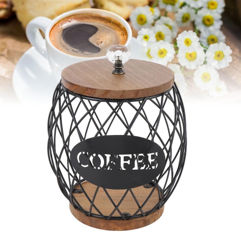 Fruit Shaped Coffee Pod Storage Metal Coffee Pod Rack Coffee Capsule Storage Rack  Coffee Station чёрный