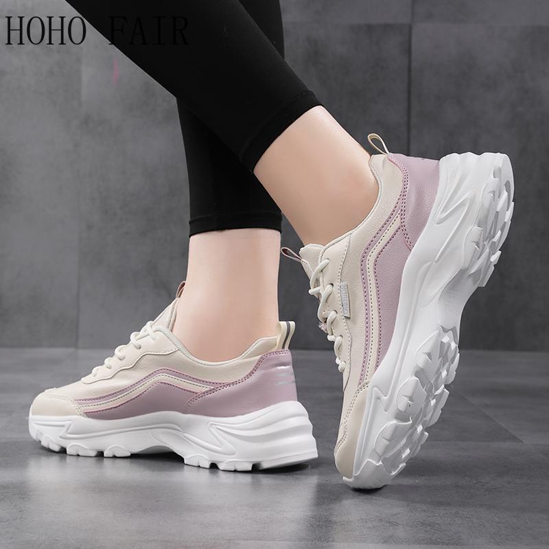Autumn and Winter Women's Dad Shoes Sports Shoes Fashion Casual Shoes Large Size Thick Sole Height Increase Women's Shoes