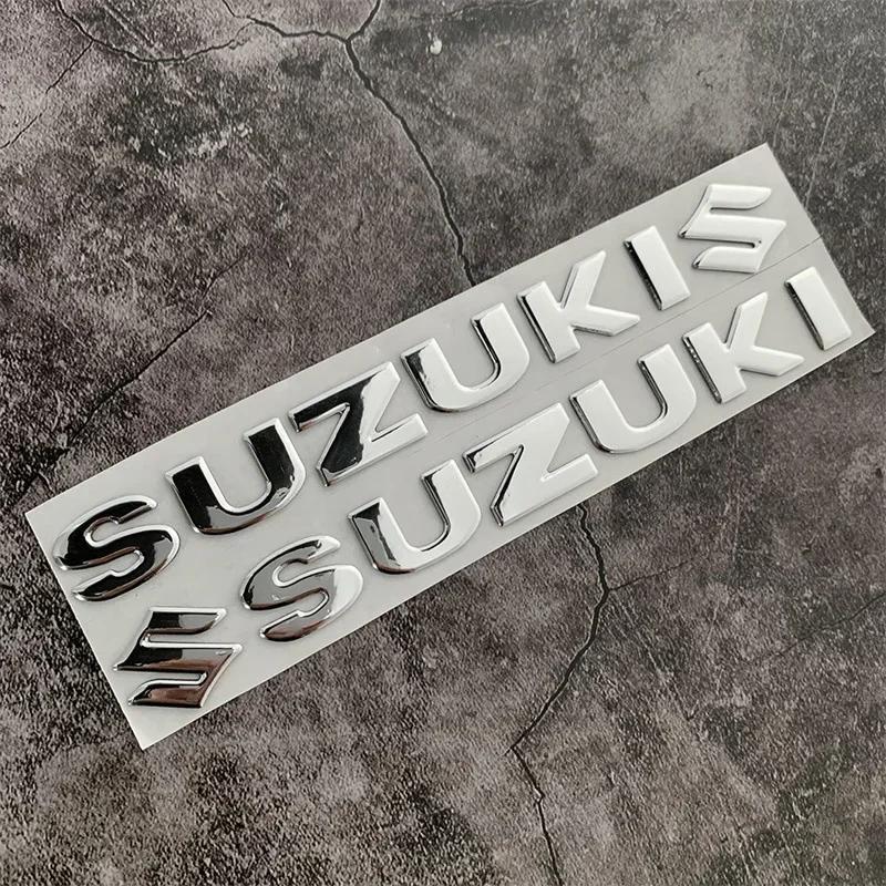 

2 шт./комплект Новый мотоциклетный стикер 3D ПВХ для Suzuki Стикер 3D Наклейка на бак Золотой логотип S Водонепроницаемый Декор