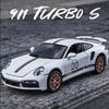 Simulation 1/32 Scale Porsche 911 Turbo S Alloy Racing Car Diecast Metal Model Children's Toy Kids Gift Birthday Present for Boys