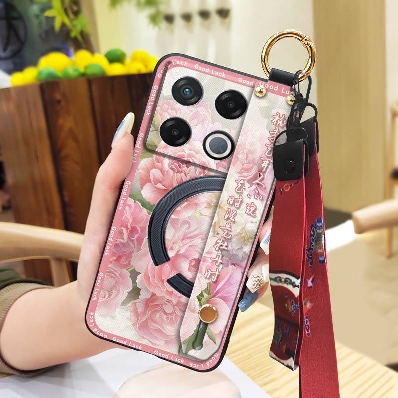 Protective Anti-knock Phone Case For infinix GT 20 Pro/X6871 Anti-dust Dirt-resistant Fashion Shockproof Wrist Strap