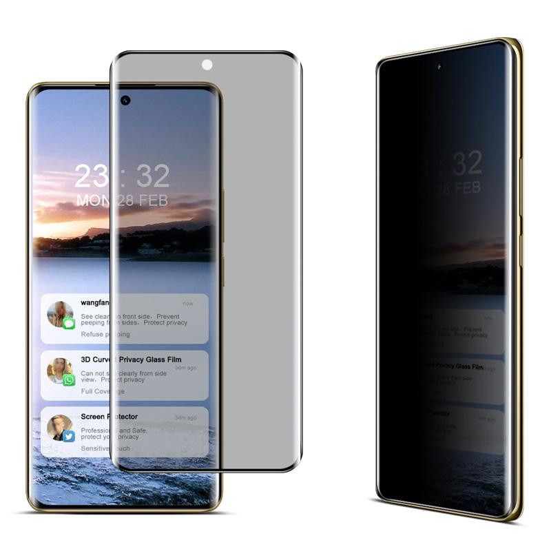 IMAK Pro Realme 12 Pro 5G/12 Pro+ 5G Ochranné sklo na displej 3D zakřivené proti odposlechu