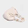 Women's 2025 Spring/Summer Pleated Chain Bucket Crossbody Bag