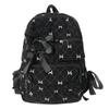 1PC Fashion Corduroy Bow Schoolbag Large Capacity Bow Print Backpack Bag Ins Style Students Backpack Women Students Backpack