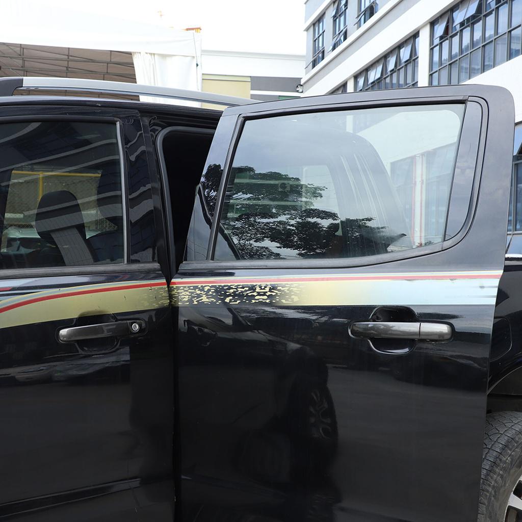 Black PC Window Center Column Pillar Sticker Trim for Ford Ranger 2015-21 US