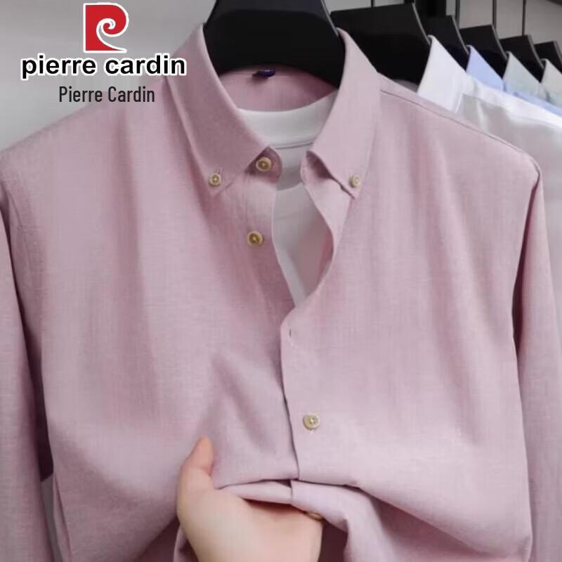 

Чоловіча сорочка з довгим рукавом Pierre Cardin, суміш модалу та льону 39/M