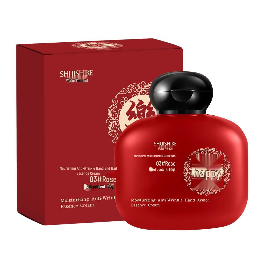Luxury Travel-Size Moisturizing & Anti-Wrinkle Hand Cream Gift Set with Nail Care Essence