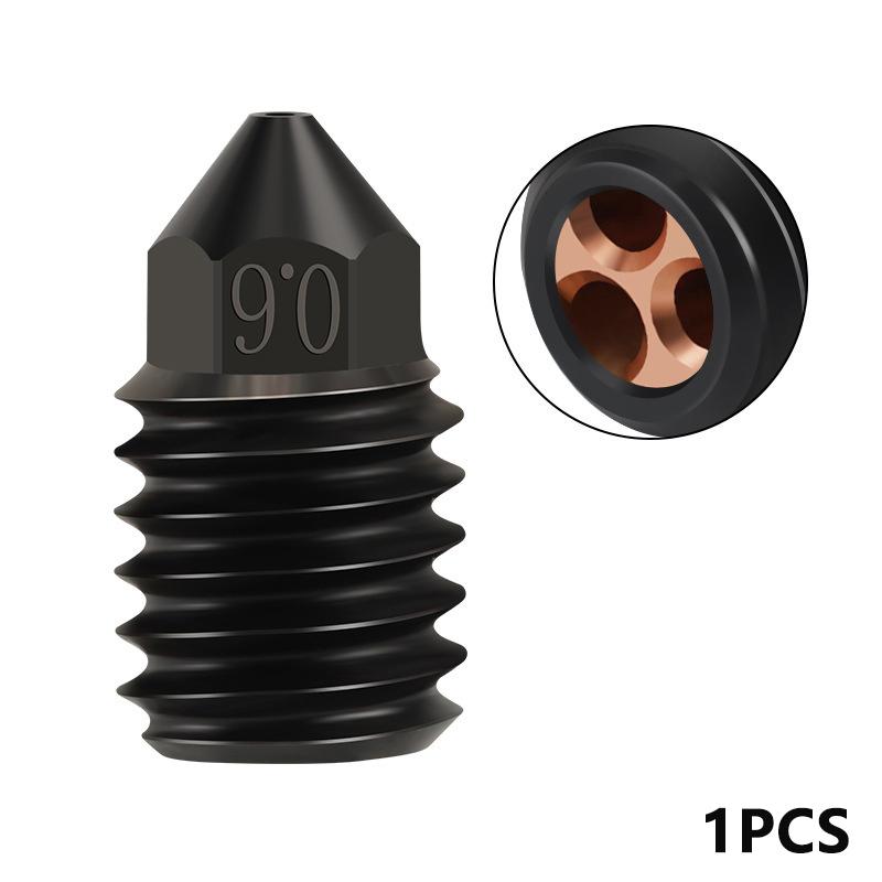 För Bambu Lab X1/P1P Munstycke 0.6 0.8 1.0Mm Härdat Stål Cht Kloning Mässingsmunstycke Uppgraderad Hotend Stål För Bambu Lab 3D-skrivare