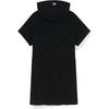 New MLB Short Sleeved Dress Women's Black 3FOPM0653-50BKS