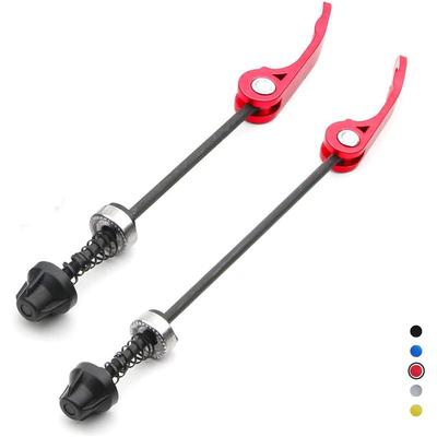 MTB Road Bike Quick Release Skewers Set, Front 145mm + Rear 180mm, 4.5mm Axle – 6 Colors Available