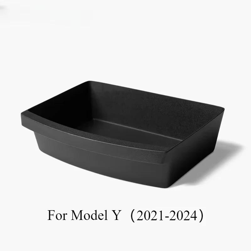 For Tesla Model Y Launch 2025-Up Juniper Under Seat Storage Box TPE Organizer Case Drawer Tray for Modely -2024 Accessories