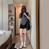 Basic Shoulder Pure Cotton T-shirt Women's Summer Casual Versatile Korean Version Gray Short-sleeved Ins Trendy Thin Loose Top