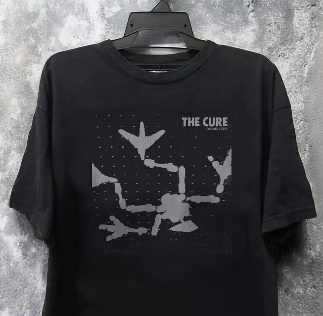 The Cure Carnage Visors Unisex Black Cotton T-Shirt L
