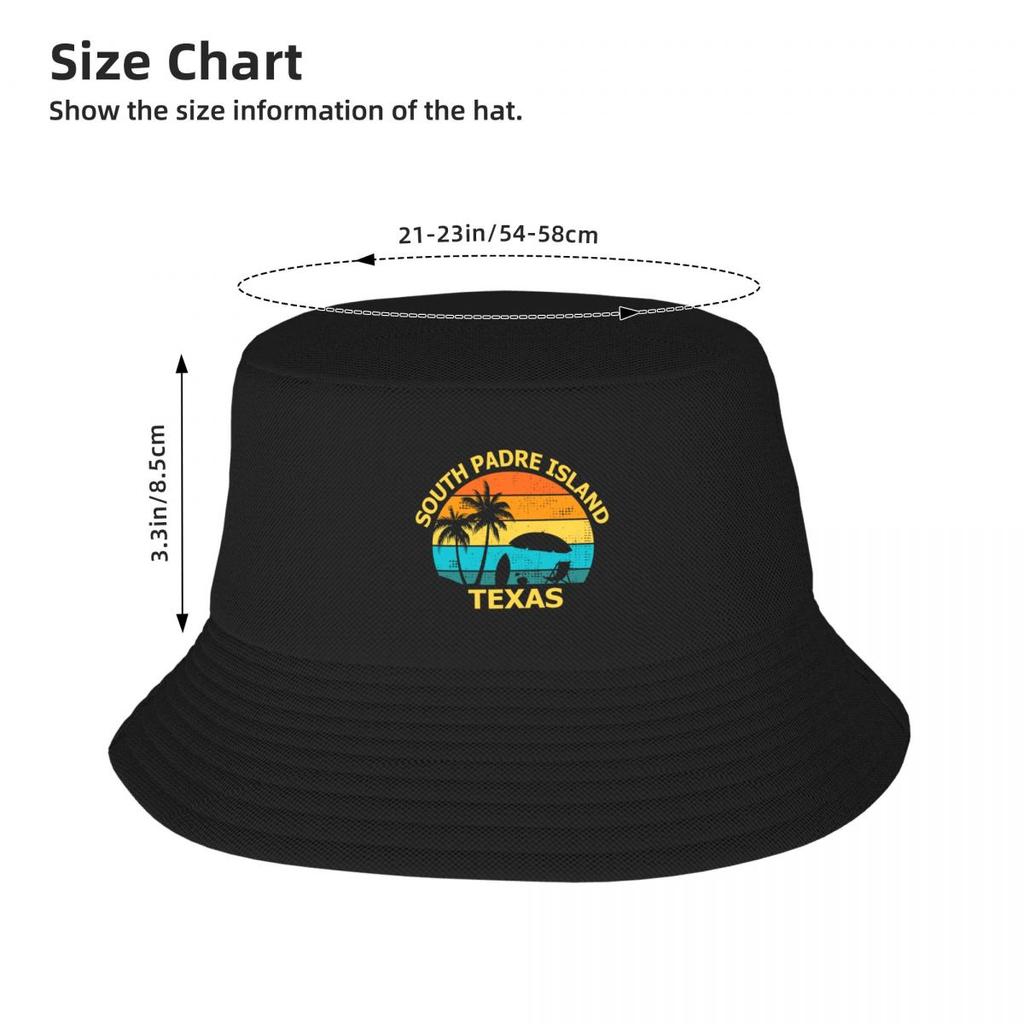 Neues South Padre Island Texas Strand Surfer Urlaubs Souvenir Feiertag Fischerhut Golf Rave Luxus Herrenhut Sonnenhüte für Damen Unisex