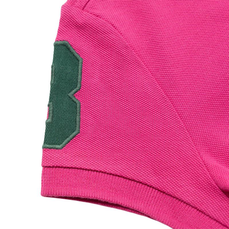 Polo Ralph Lauren Big Pony Ricamato a Coste Stretch a Rete Polo Top per Bambini 313978966-001