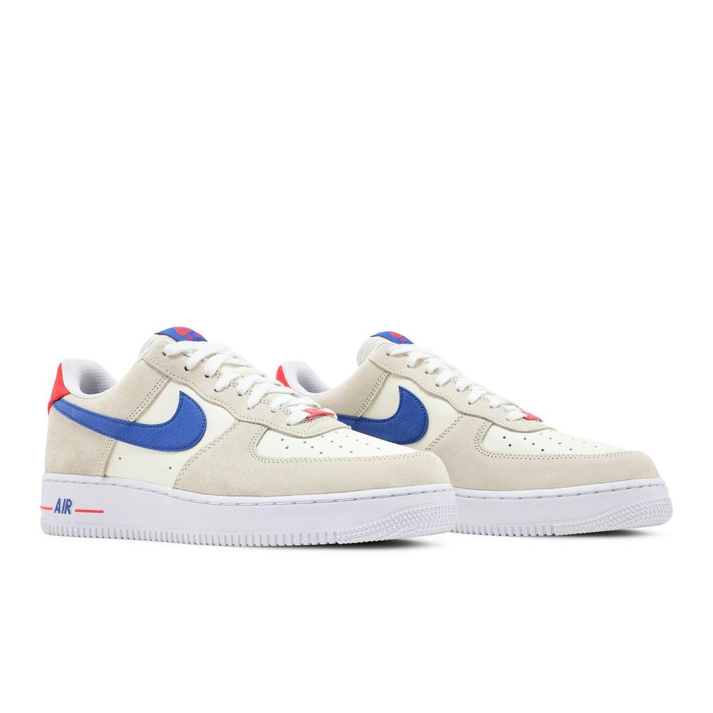 Nike Air Force 1 '07 LV8 'Coconut Milk Hyper Royal' (Unisex) Coconut Milk / White / Bright Crimson / Hyper Royal Skateboard Shoes DM8314 100