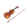 Flower Carved Wood Violin Set with Bow Strings Rosin Wipe Bridge Case 4 4 AV‑608