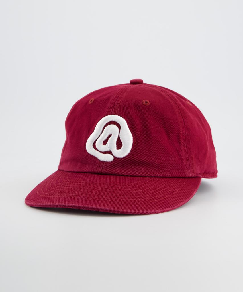 ANNOT A Symbol Logo Washed Cap Burgundy