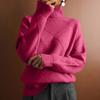 Women's Solid Color Turtleneck Pullover Sweater