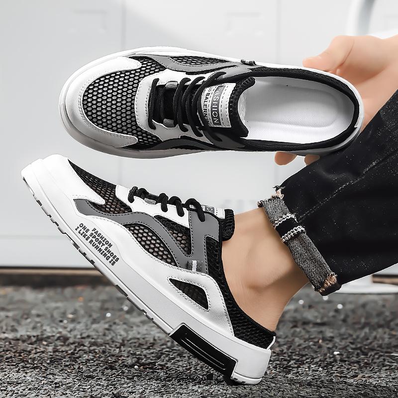 Pánské sportovní boty, letní boty s otevřeným zádovým výstřihem, ležérní sandály, tenisky, dřeváky, boty pro studenty, nadměrné pantofle