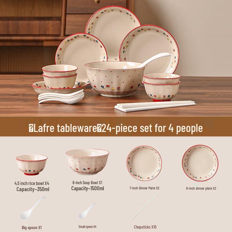 Zhishi European Underglaze Bone China Dinnerware Set