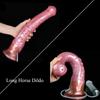 YOCY 42cm Long Horse Cock Squirting Anal Plug Ejaculation Dildo Animal Penis Vaginal Masturbator Silicone Sex Toys For Women Men
