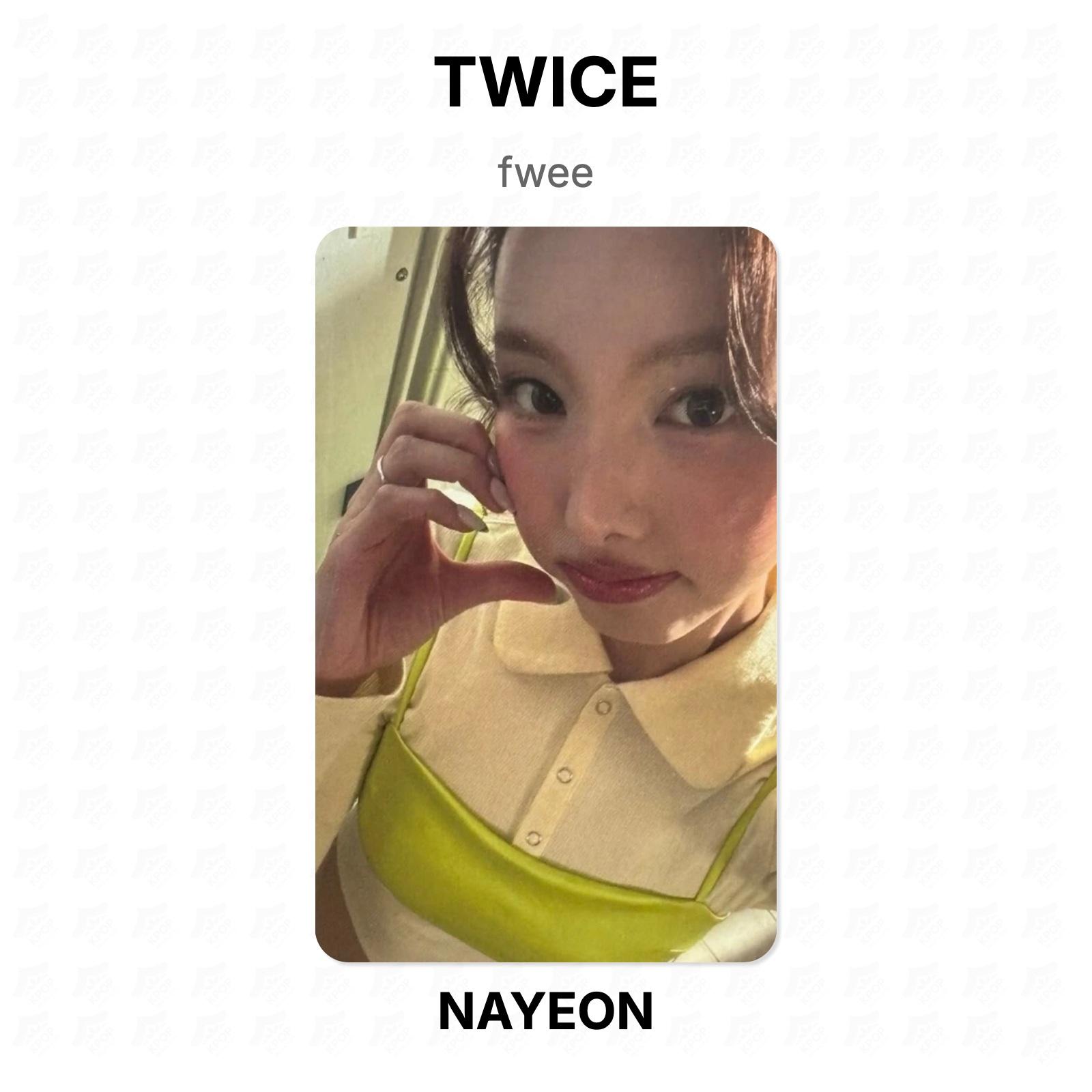 TWICE fwee Official Photocard NAYEON