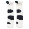 Plush Coral Fleece Long Socks For Adults Comfortable Indoor Wear Thickened Fabric Cold Weather Foot Warmers