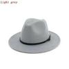 Solid Color Vintage Wide Brim Hat Church Party Ladies Felt Jazz Cap Fashion Travel Hats Women Creative Accessories Gifts
