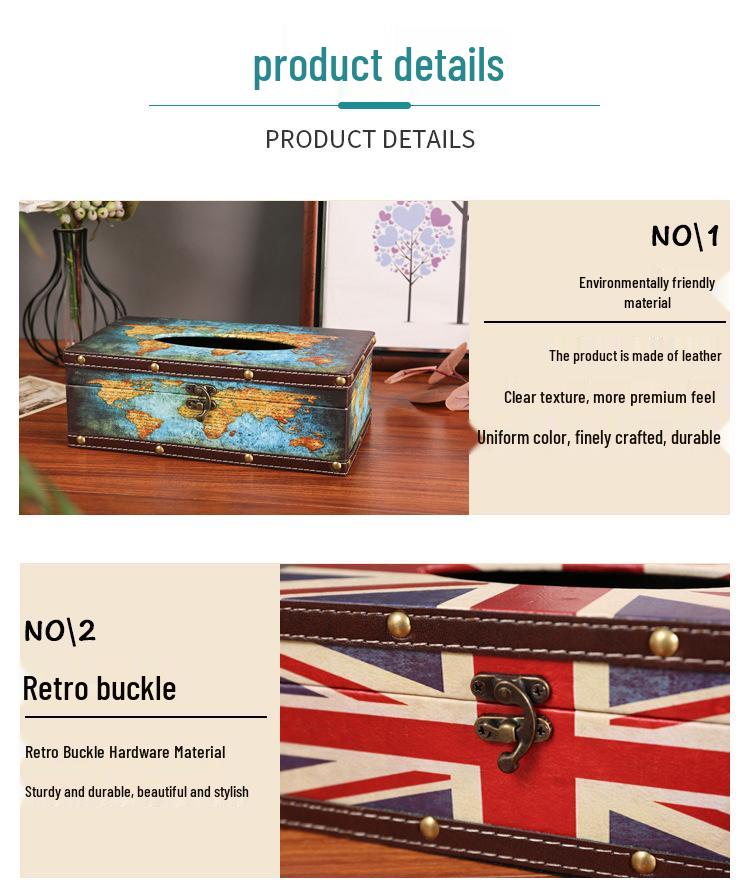 British-Style Waterproof Cylinder Tissue Box for Home, Car, or Restaurant