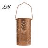Outdoor Solar Lanterns Decorative Garden Lights Powered Waterproof Metal Floral Patio Pattern