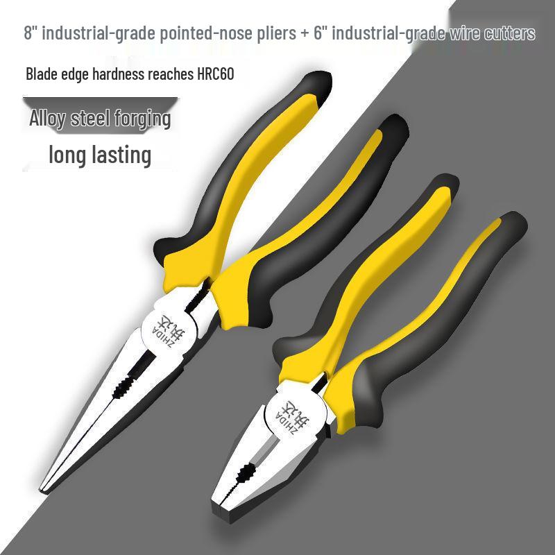 Knipex Electrician's Multifunctional Needle Nose & Diagonal Cutting Wire Stripper Pliers
