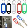 30Pcs Plastic Keychain Key Fobs Luggage Id Label Name Cards Tags with Split Ring for Baggage Key Chains Key Rings.