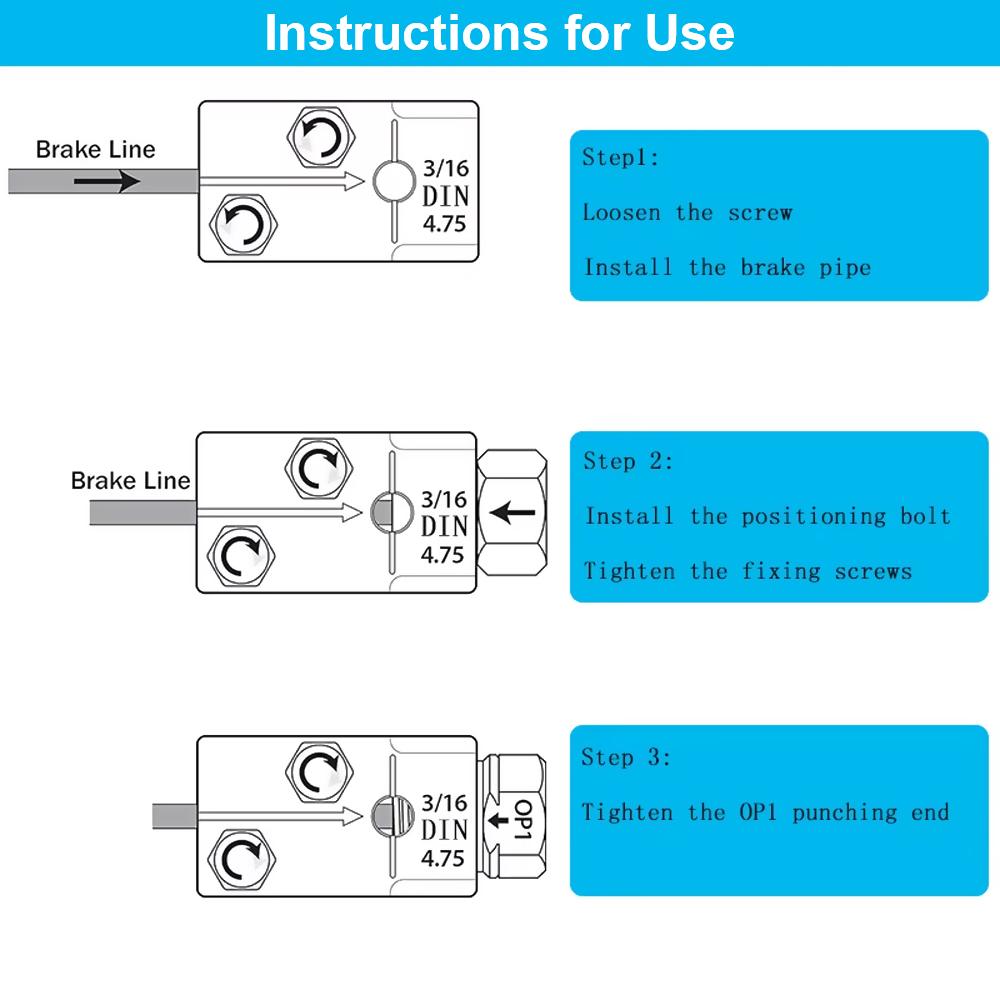 Air Conditioner Copper Pipe Rivet Enlarger Car Brake Line Flare Tools 3/16 Inch Tube Adapter Expander Garage Tools Punch Grease