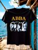 [Home Relaxation] Vintage Tshirt Vintage ABBA Graphic Tsh...
