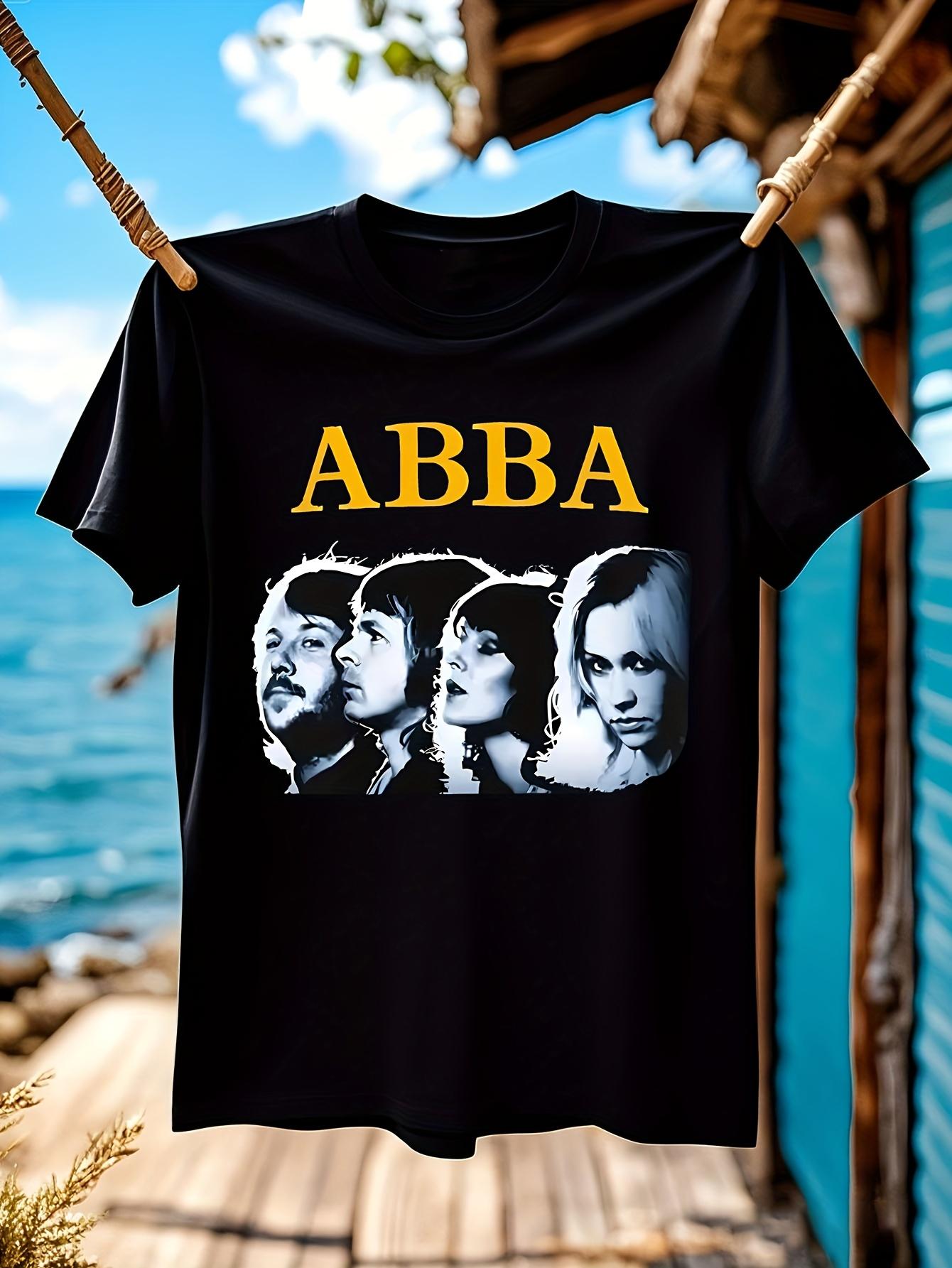 [Домашний релакс] Винтажная футболка Винтажная футболка с принтом ABBA... XXXL
