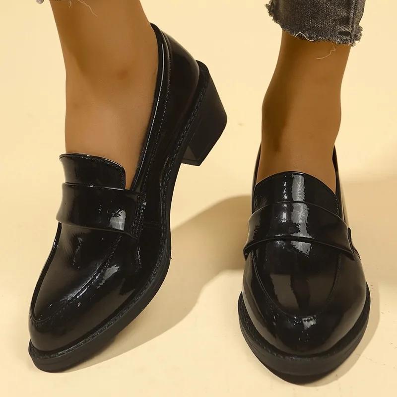 Fashion Ladies Shoes 2025 High Quality Slip on Women's High Heels Fashion Plus Size Solid Office and Career Sexy Pointed Toe Heels Women