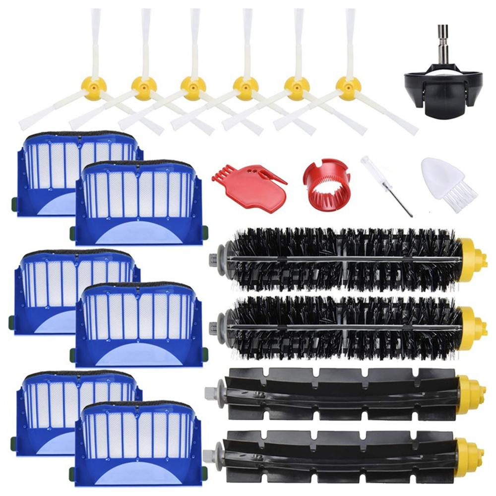 

1 Set For iRobot Roomba 600 Series 2 Pairs Main Brush+6 Filter+6 Side-Edge Brush+4 Cleaning Tools+1 Wheel A