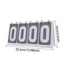 Sports Scoreboard Score Counter Competition Scoring Board Compact 4 digits Score Keeper Flip Score Board for Outdoor Baseball