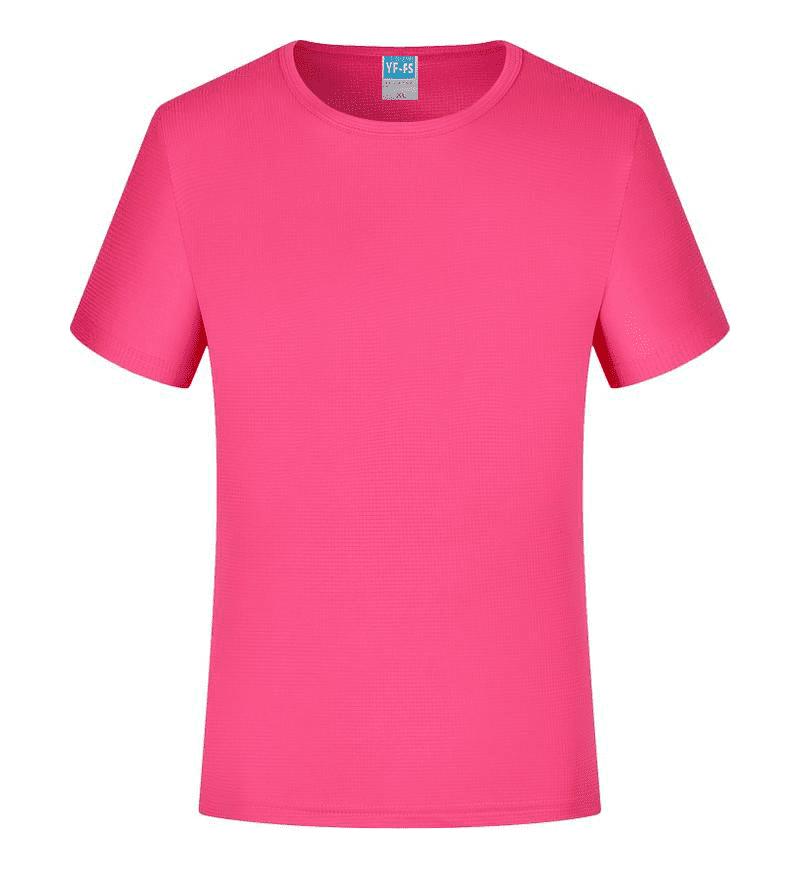 Custom Logo Quick-Dry Round Neck T-Shirt for Marathon, Sports, and Team Uniforms
