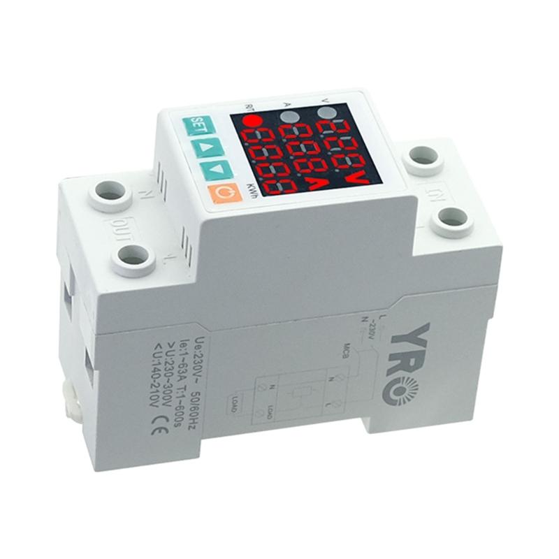 Upgraded Electricity Usage Monitor with Voltage Current Display Digital Power- Energy Tester Easy Wiring for Household