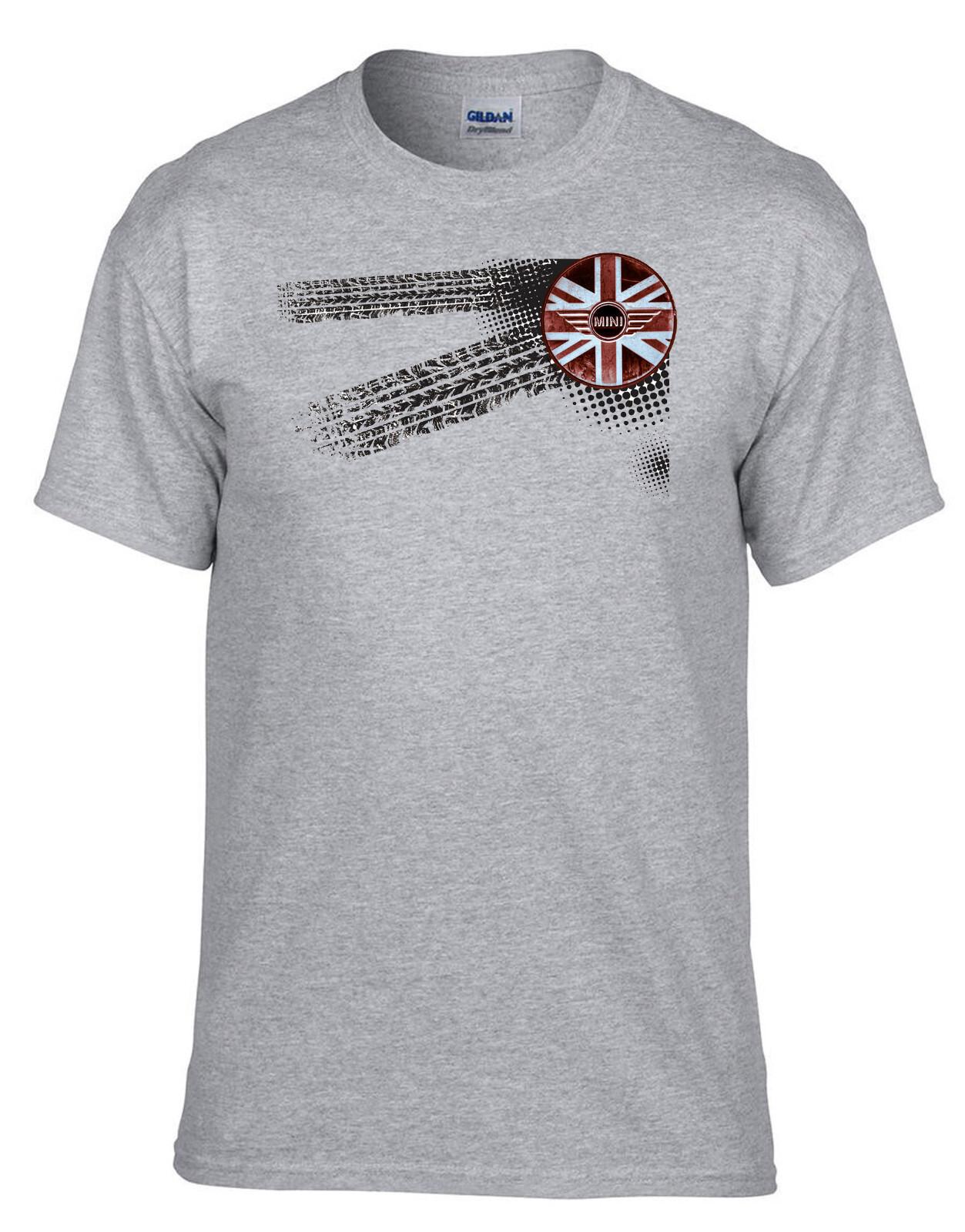 Mini Cooper Car Logo Grey T-shirt 038Grey M