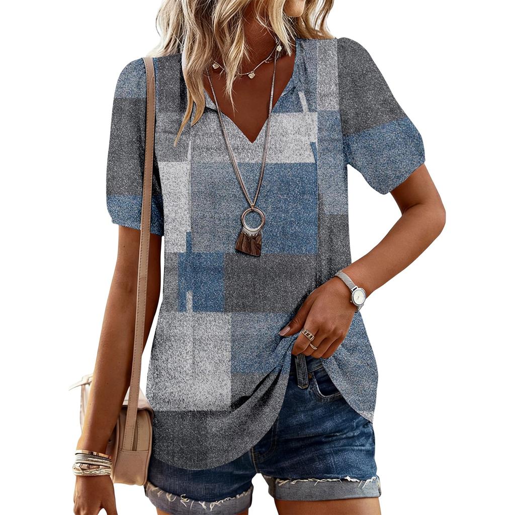 Women's Fashionable Casual Vintage Printed Top