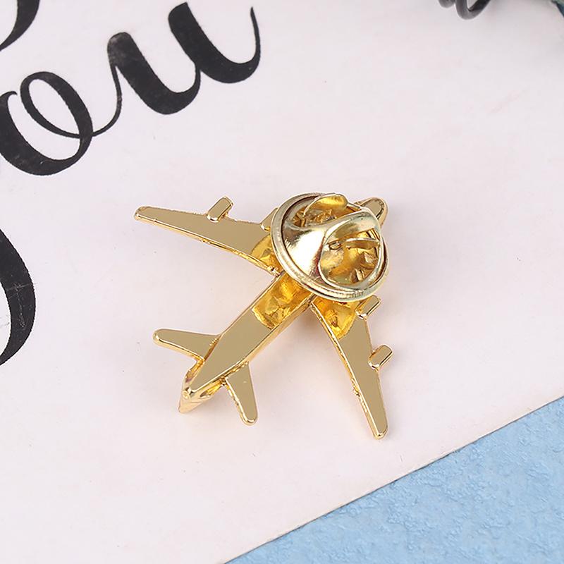 Metal Airplane Brooch Diy  Pin Alloy Badge Vintage Pin Buckle Badge Buckle Jewelry Accessories