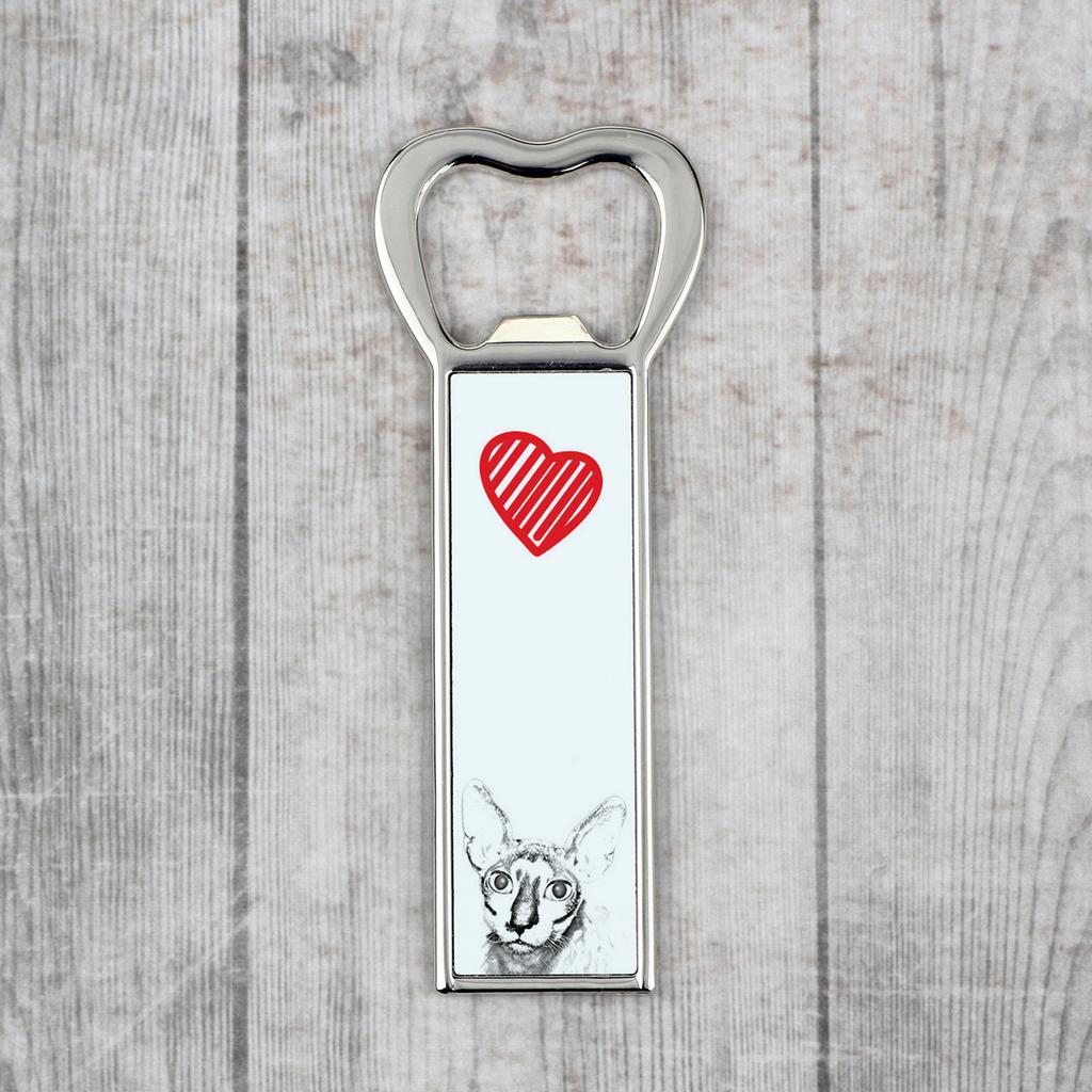 Cornish Rex - Otwieracz Do Butelek Z Kotem, Personalizowany Otwieracz Na Lodówkę, Wyjątkowy Upominek Dla Mężczyzny Marki Art-Dog
