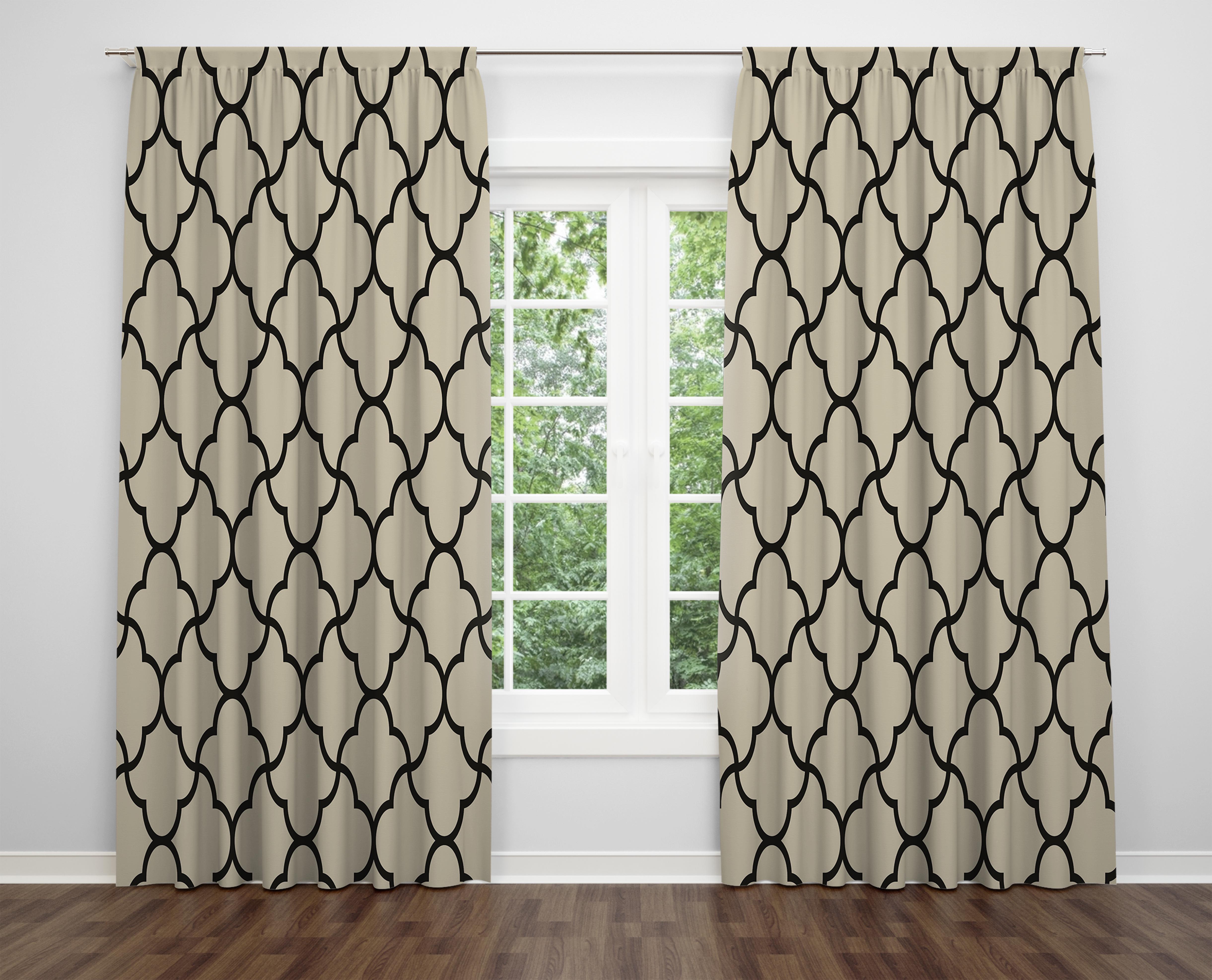 

Декоративний дизайн, високоякісна бавовняна тканина, ви можете вибрати одну або подвійну фіранку з крила 1 piece різнокольоровий