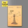 Thickened Draft Paper Book for Junior High and High School Students with Sections