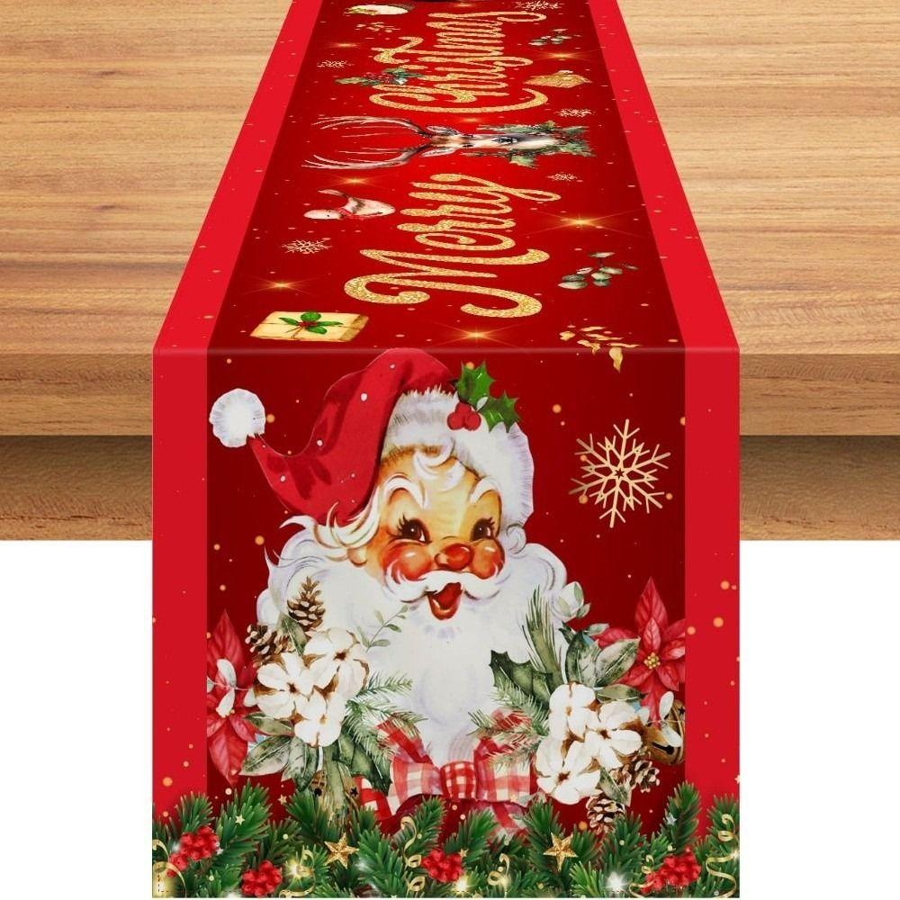 Steag de masă Crăciun Anul Nou Clopoței de Crăciun Față de masă de Crăciun Husă nouă de masă Decorațiuni de masă pentru casă