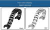 Edelstahl Uhrenarmband für Casio MTG-B1000 Herren Mattes Metall Schwarz Massives Armband Zubehör