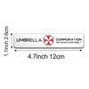 1Pc 3D Car Styling Metal Aluminum Umbrella Corporation Emblem  Car Body Fender Stickers Decoration